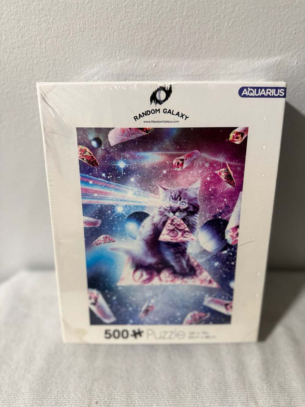 AQUARIUS Random Galaxy Cat Pizza Tacos Rainbow 500-Piece Jigsaw Puzzle